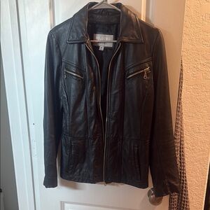 Wilson Black Leather Classic Jacket